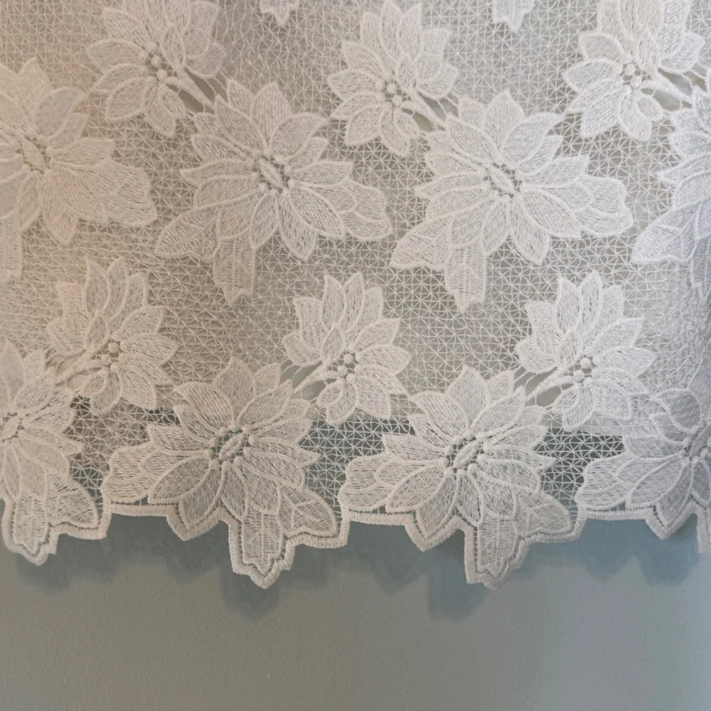 Banana Republic Top Lace Blouse White Lace  Medium   Limited Edition - Picture 6 of 10